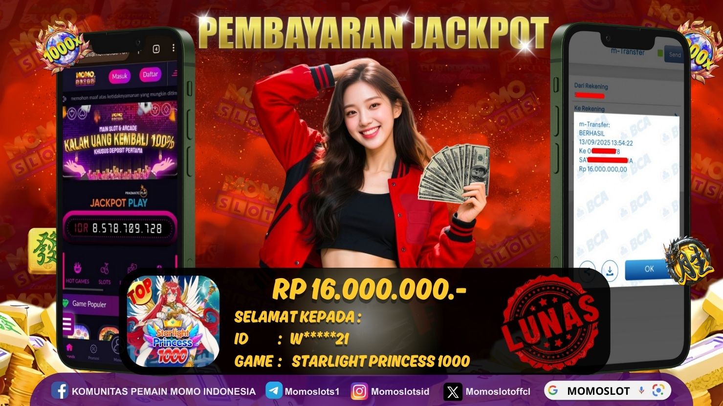 MOMOSLOTS JACKPOT SLOT STARLIGHT PRINCESS 1000
